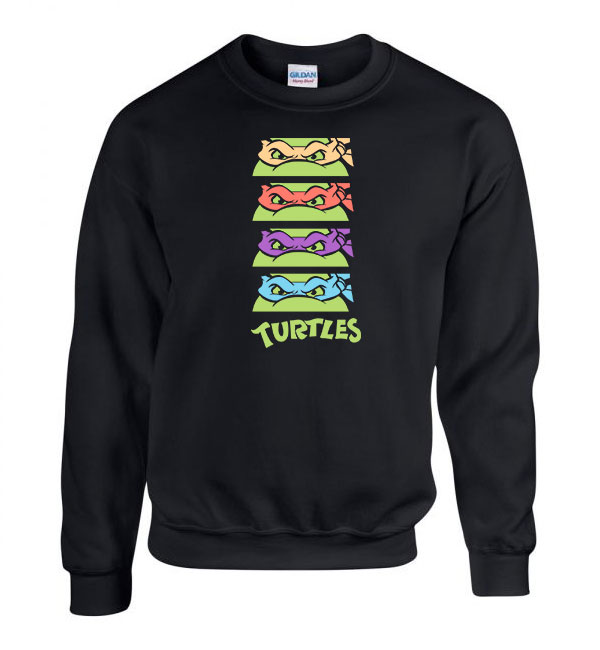 Tini Ninja Teknőcök tmnt Fekete Férfi Pulóver