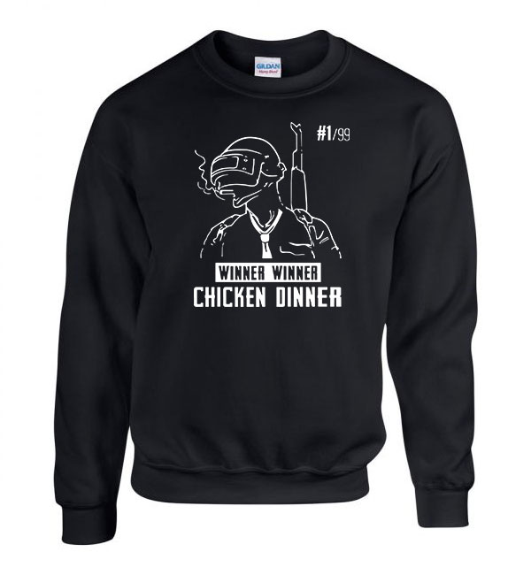 pubg Fekete Férfi Pulóver