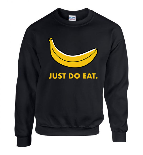 banán banana humor Fekete Férfi Pulóver