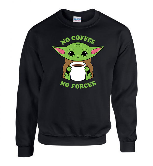 baba yoda baby yoda mandalorian Fekete Férfi Pulóver