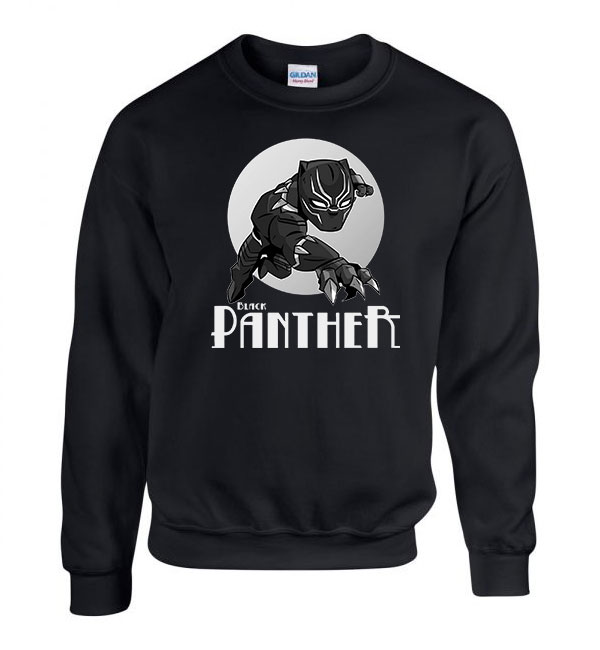 black panther fekete párduc bosszúállók avengers Fekete Férfi Pulóver