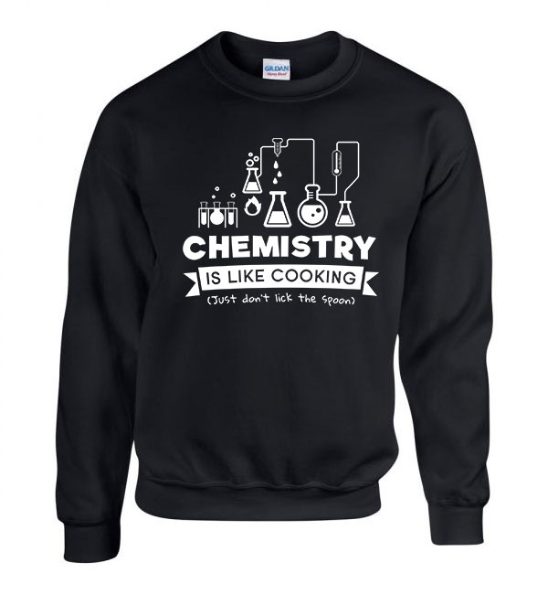 kéma kémikus chemistry Fekete Férfi Pulóver