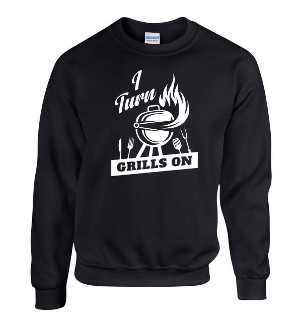 grillezés grill Fekete Férfi Pulóver