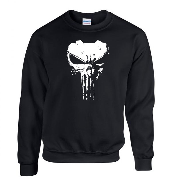 megtorló punisher Fekete Férfi Pulóver