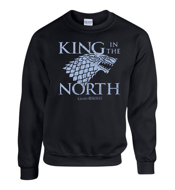 trónok harca game of thrones house stark Fekete Férfi Pulóver