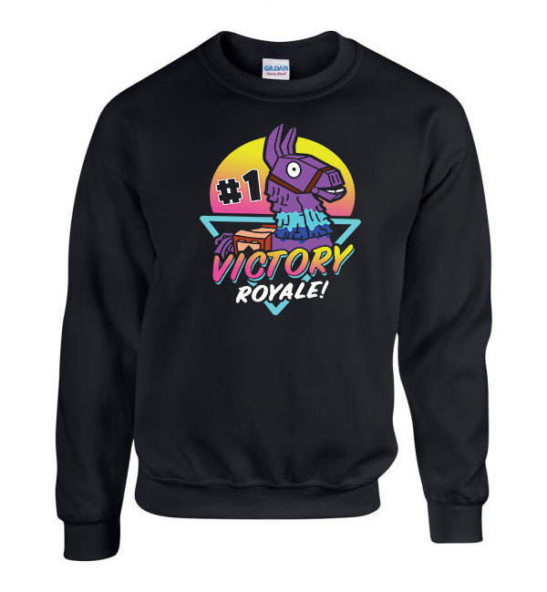 fortnite loot láma Fekete Férfi Pulóver