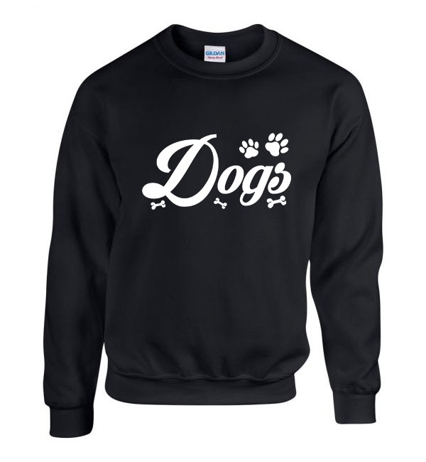 dogs kutya kutyás Fekete Férfi Pulóver