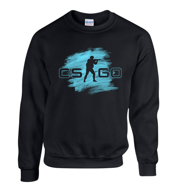 counter strike cs go Fekete Férfi Pulóver