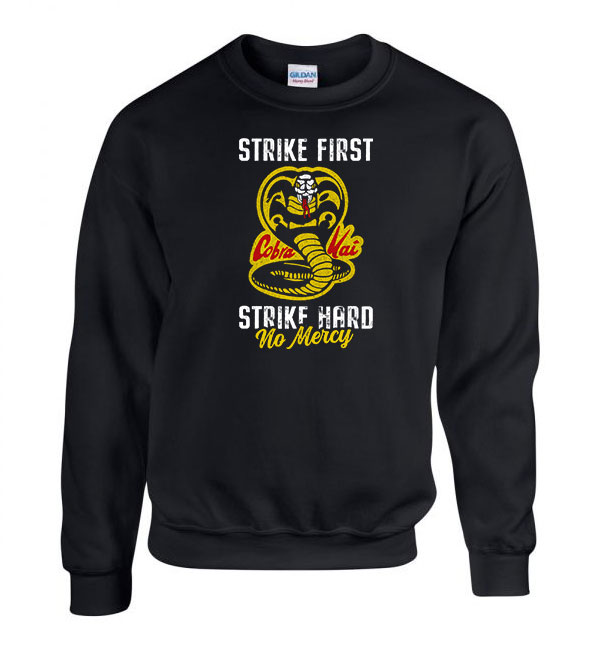 cobra kai karate kölyök Fekete Férfi Pulóver