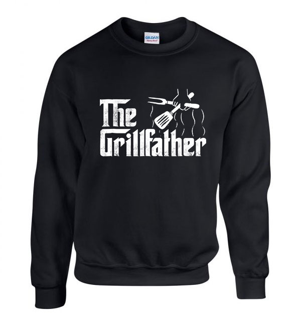 grill grillezés Fekete Férfi Pulóver