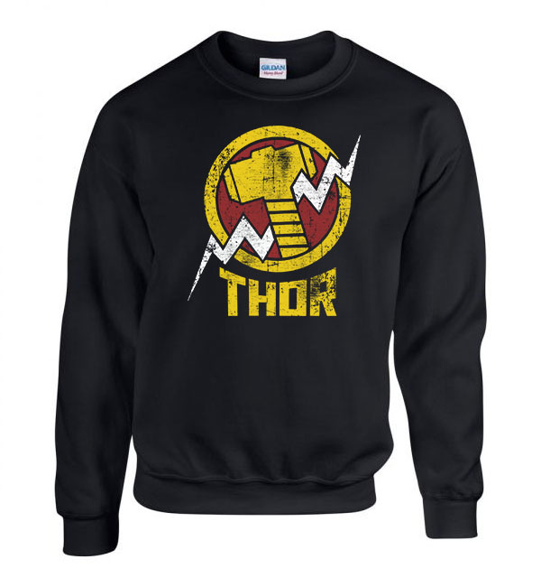 thor avengers Fekete Férfi Pulóver