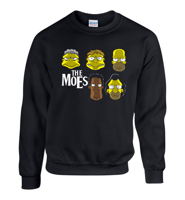 the moes simpson család Fekete Férfi Pulóver