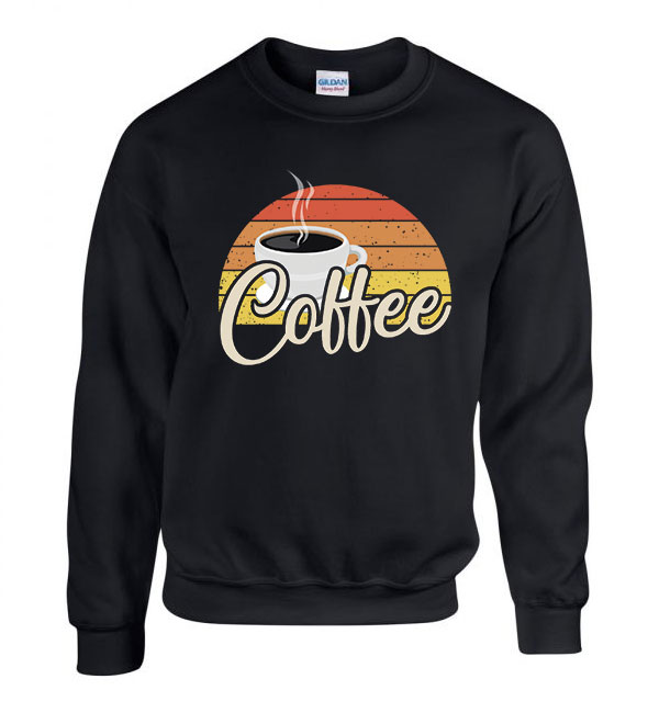 kávé coffee Fekete Férfi Pulóver