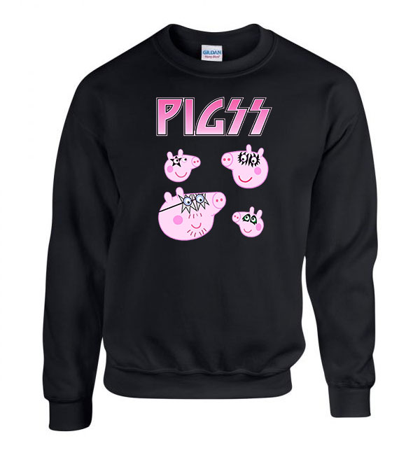 peppa malac peppa pig malacok Fekete Férfi Pulóver
