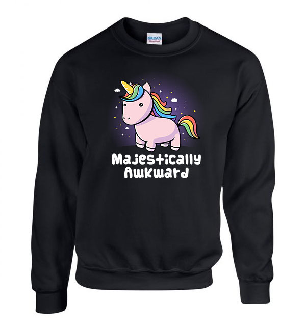 unikornis Fekete Férfi Pulóver