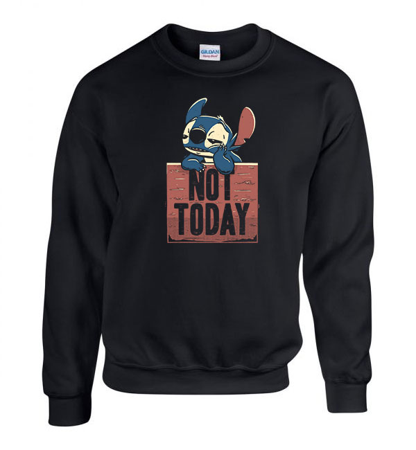 stitch Fekete Férfi Pulóver