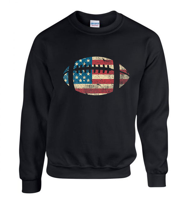 Amerikai Foci Fekete Férfi Pulóver