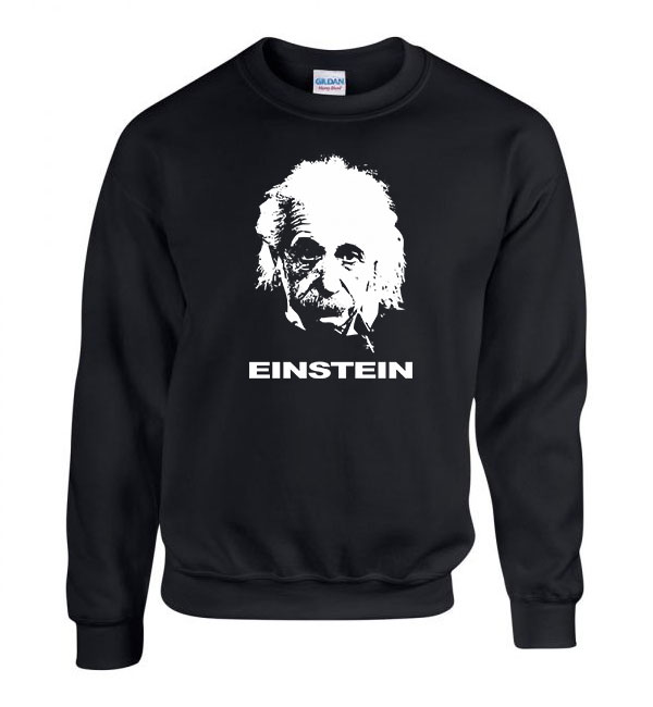 albert einstein Fekete Férfi Pulóver