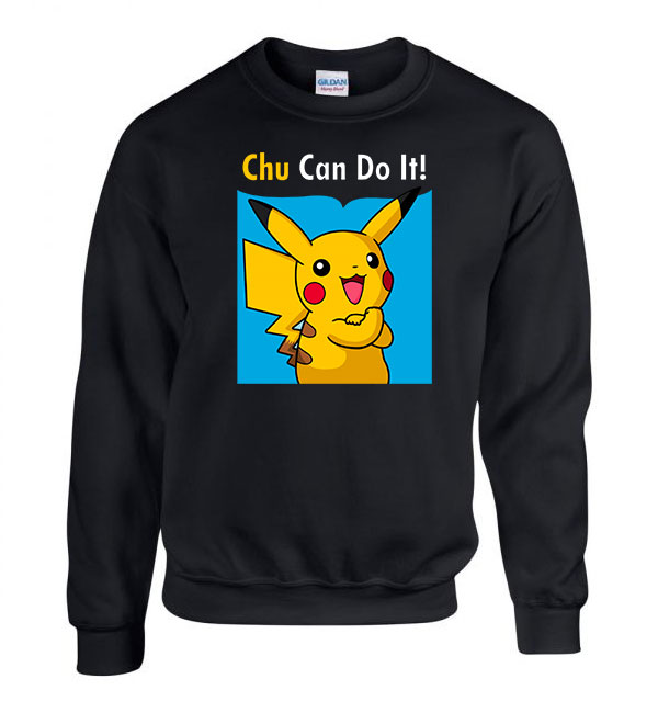 pokemon pikachu Fekete Férfi Pulóver