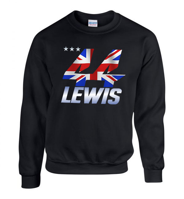 lewis hamilton 44 Fekete Férfi Pulóver