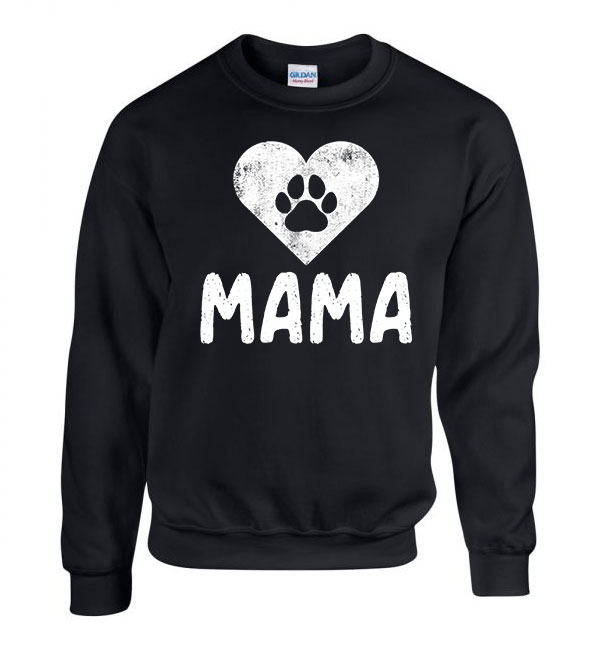 Dog Mama kutya kutyás Fekete Férfi Pulóver