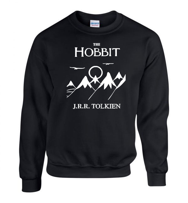 the hobbit jrr tolkien Fekete Férfi Pulóver