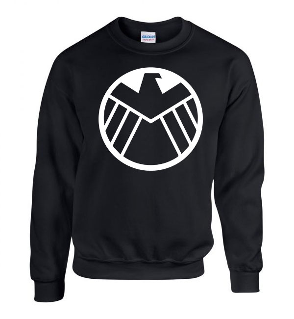 shield avengers Fekete Férfi Pulóver