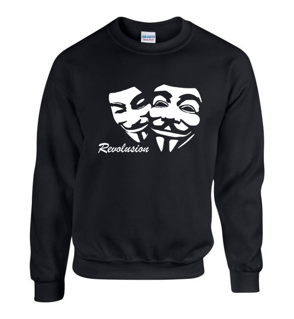 anonymus Fekete Férfi Pulóver