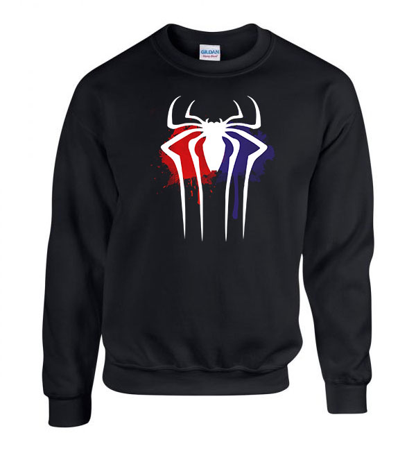 spider man pókember Fekete Férfi Pulóver