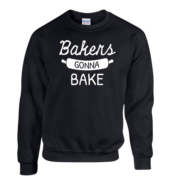sütés cukrász bake baking Fekete Férfi Pulóver