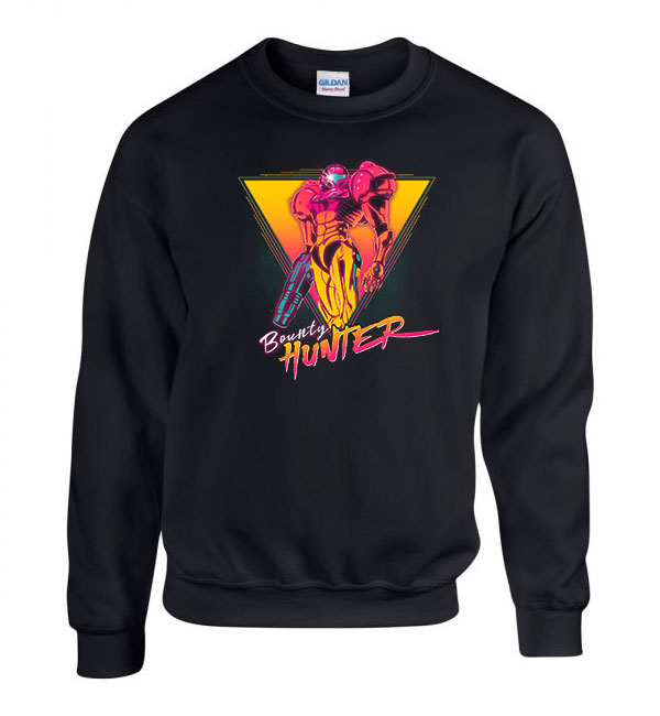 metroid Fekete Férfi Pulóver