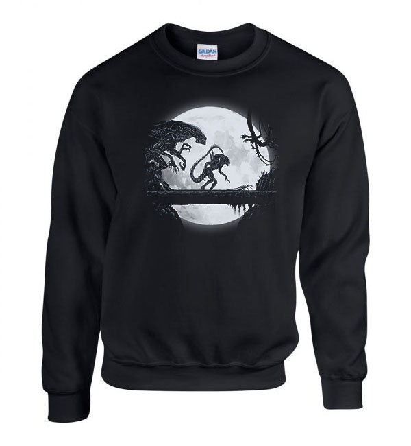 alien Fekete Férfi Pulóver