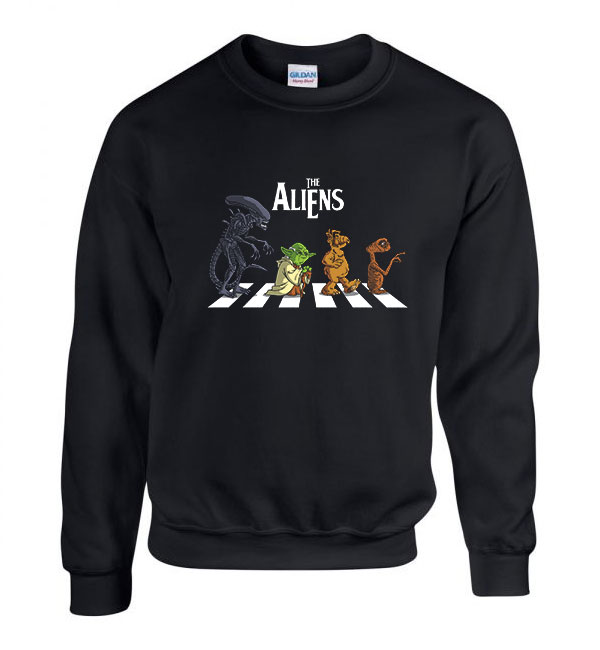 alien yoda alf et Fekete Férfi Pulóver