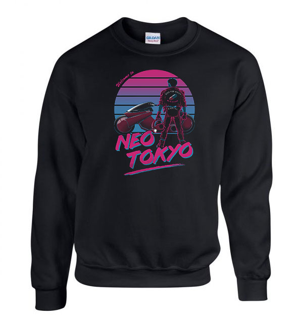 neo tokyo Fekete Férfi Pulóver