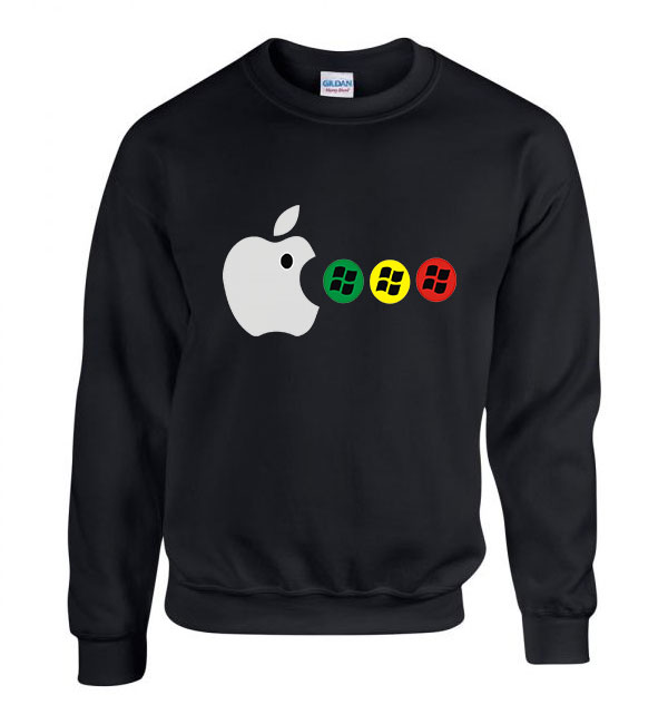 apple windows Fekete Férfi Pulóver