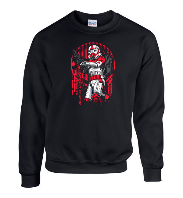 clone trooper star wars Fekete Férfi Pulóver
