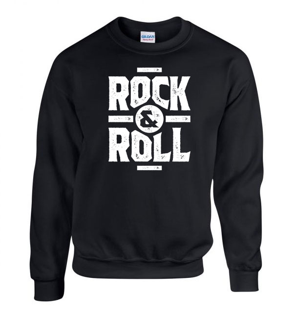 rock and roll Fekete Férfi Pulóver