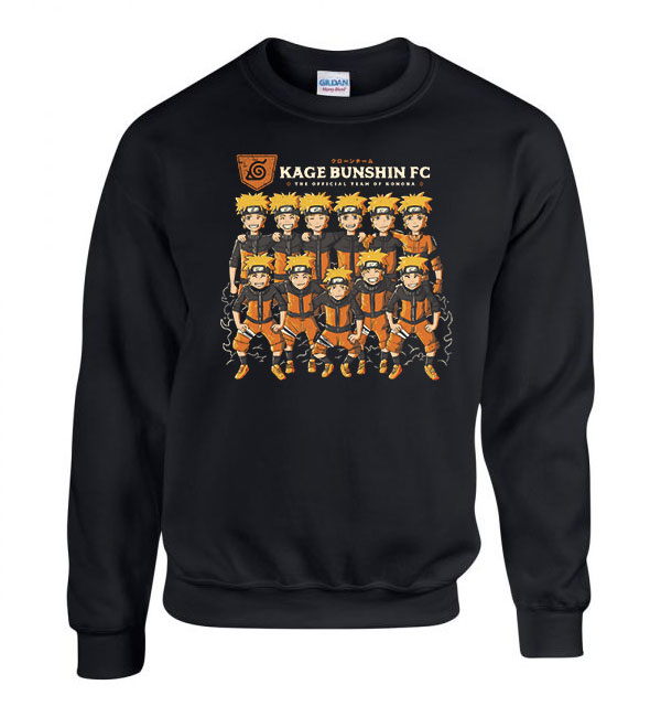 naruto Fekete Férfi Pulóver