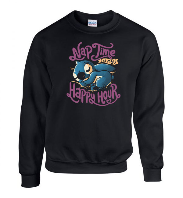 lusta alvós alvó stitch Fekete Férfi Pulóver