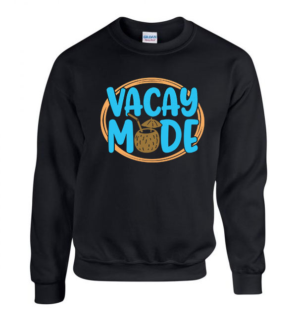 vacay mode nyár nyaralás Fekete Férfi Pulóver