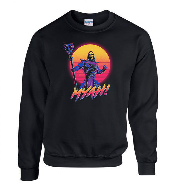 skeletor Fekete Férfi Pulóver