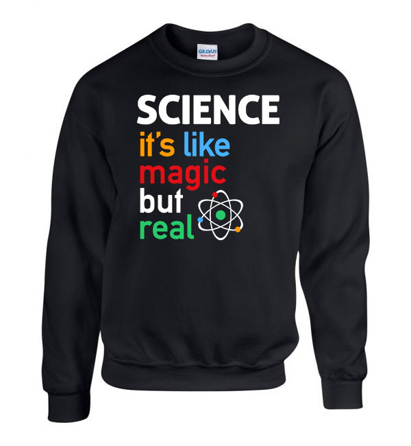 science tudomány  Fekete Férfi Pulóver