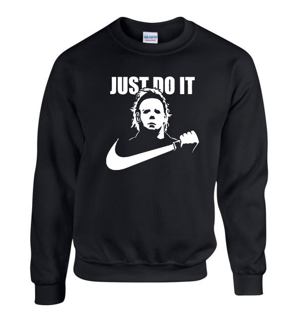 halloween mike myers just kill horror Fekete Férfi Pulóver
