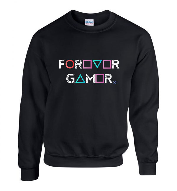 gamer forever playstation ps4 ps5 Fekete Férfi Pulóver