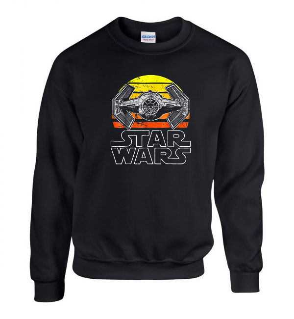 star wars tie fighter Fekete Férfi Pulóver