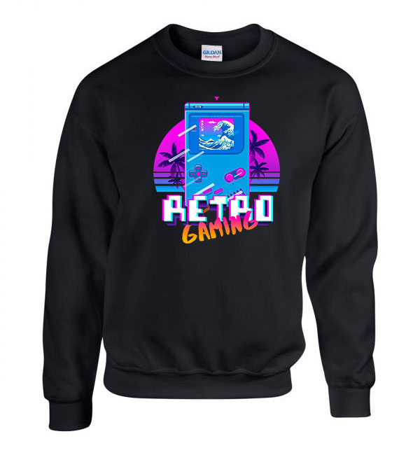 gameboy gba Fekete Férfi Pulóver