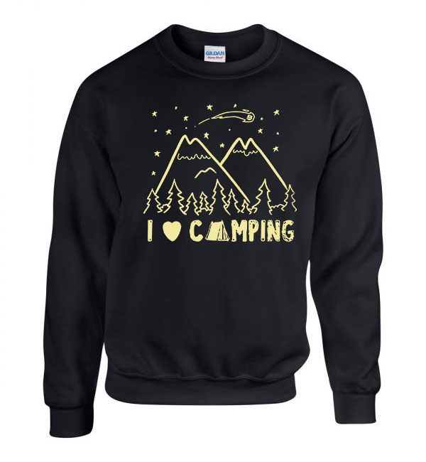 kempin camping Fekete Férfi Pulóver