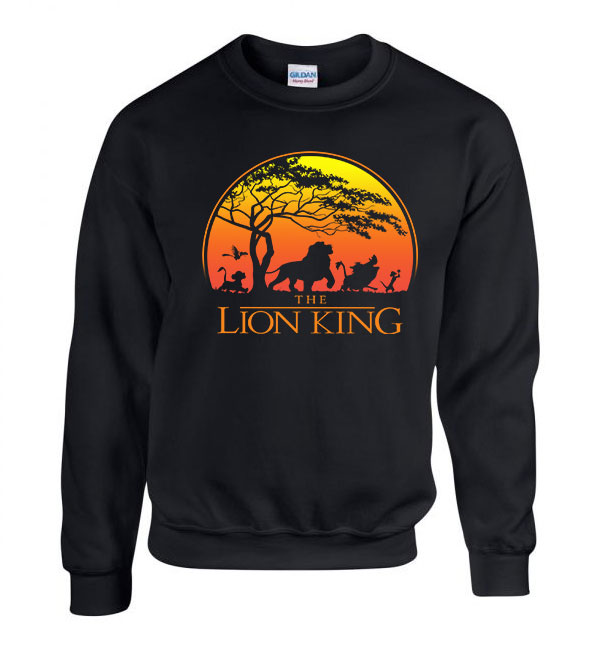 the lion king az oroszlánkirály Fekete Férfi Pulóver