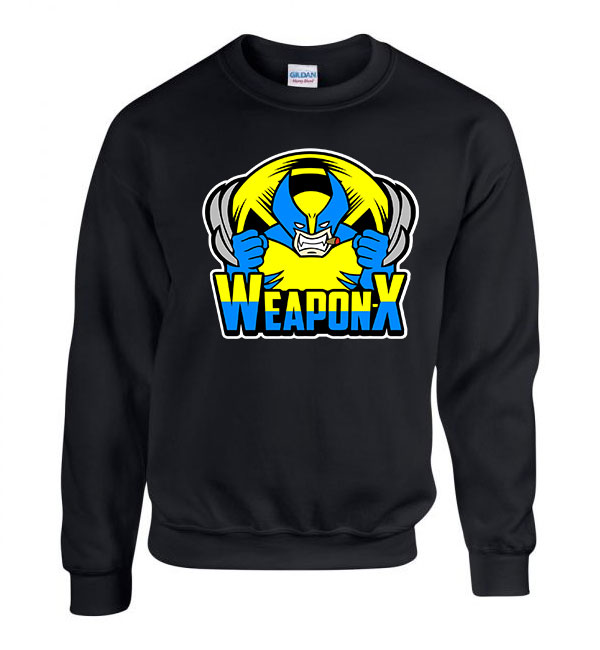 wolverine rozsomák Fekete Férfi Pulóver