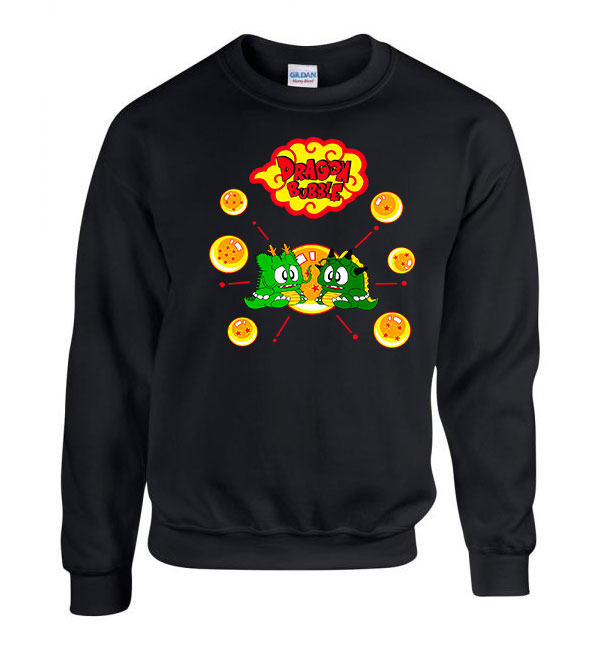 om nom dragon Fekete Férfi Pulóver